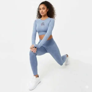 Women's Long Sleeve Camo Crop Top